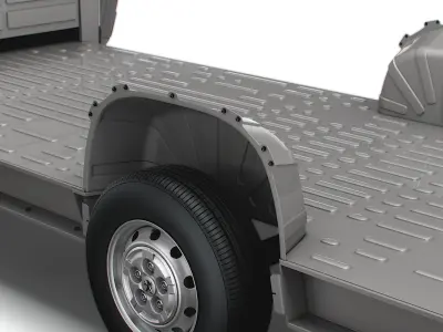 Peugeot Boxer 3540 L4 PlatformCab HQInterior 2023 3D model