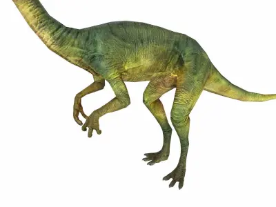 Compsognathus Low-poly 3D model