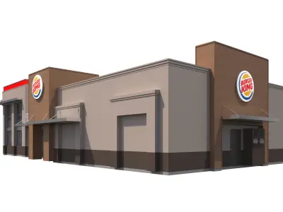 Retail-041 Burger King-004 3D model