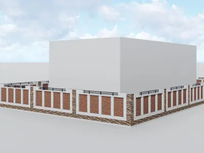 Boundary Wall 1 3D model