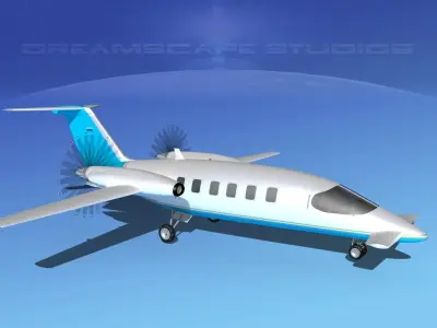 Piaggio Avanti P180 V08 3D model