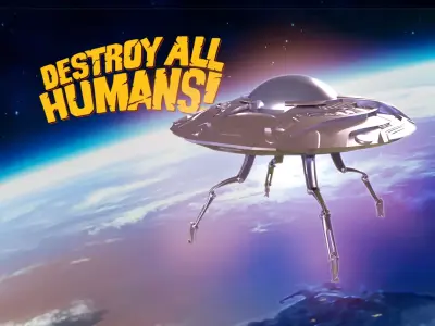 Destroy All Humans Crypto 137 Space Saucer 3D print model