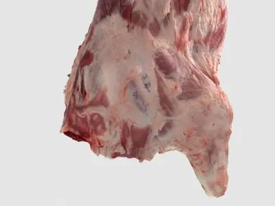 Pork Body Half 2 Low-poly 3D model