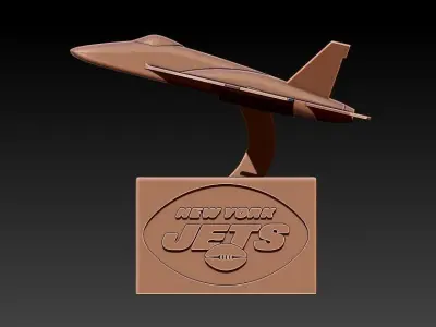 NFL - NEW YORK JETS FOOTBALL STATUE DESTOP - 3D PRINT 3D print model