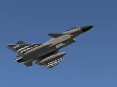 J-10C CGI 3D Model Low-poly 3D model
