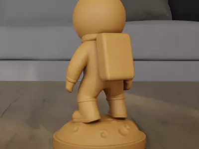 Minimalist Astronaut Statue 3D Printable STL File 3D print model