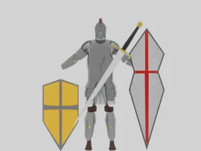 Medival Armor Set Free low-poly 3D model