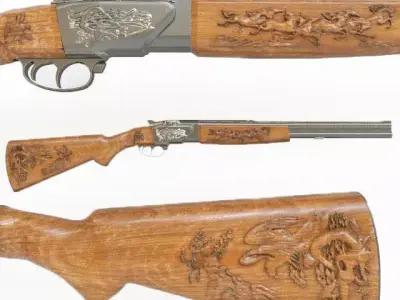 12gauge single  barrel 3D model