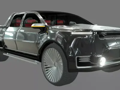 Generic Pick Up Low-poly 3D model