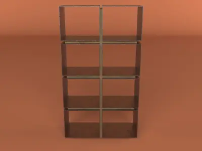 Industrial BookshelfShelf 3D model