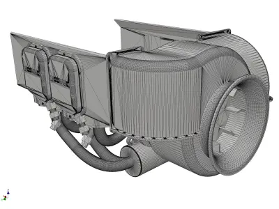 Helicopter Robinson R22 Engine Cover- Aeromodelism 3D print model