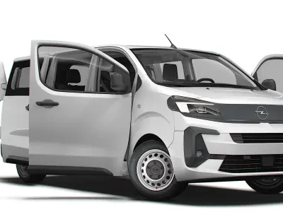 Opel Vivaro Electric CombiVan L3 HQ Interior 2024 3D model