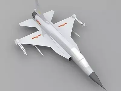 Chengdu JF-17 plane Low-poly 3D model