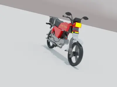 Loly Poly Super Power Bike free download Free low-poly 3D model