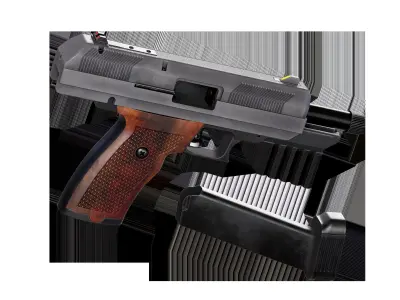 Game Ready Hi Point JXP 10mm Pistol PBR Rigged Free low-poly 3D model