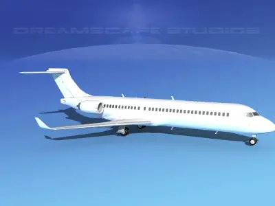 Comac ARJ21-700 Unmarked 2 3D model