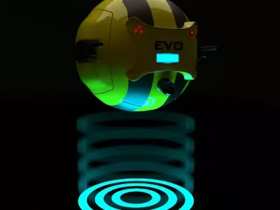 Drone evo ball floating in air 3D model