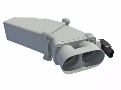 Car Engine Super Charger 3D model