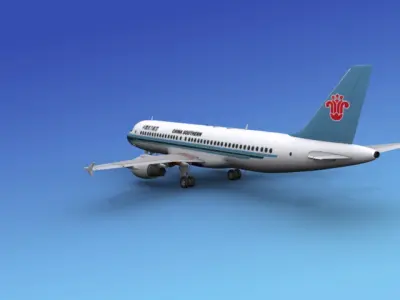 Airbus A320 China Southern 3D model