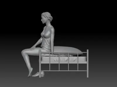 WAKE UP NURSE GIRL 1 3D print model