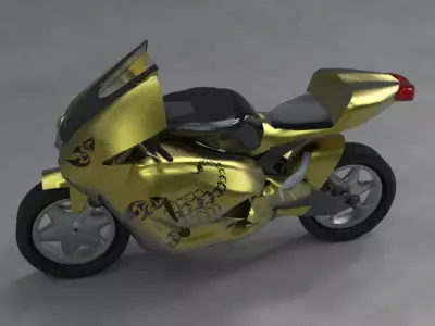 3D Heavy Bike Scorpion edition  3D model