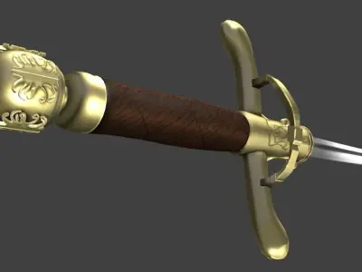 NEEDLE SWORD ARYA STARK 3D model