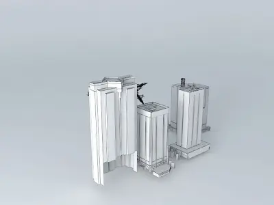 WW3 vegas skyline Free 3D model