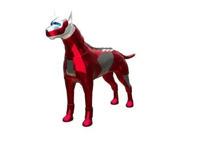 Dog Sci-fi Armor 3D model buy