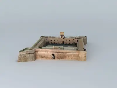 CASTLE-FORTRESS SANTA POLA Free 3D model