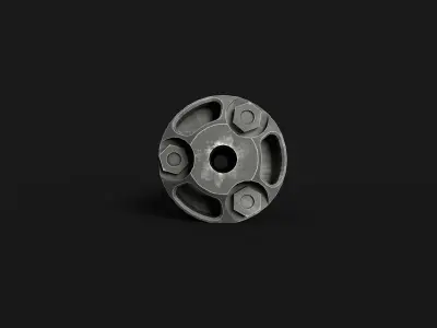 Silencer Hexagon DTKP 762x39 Low-poly 3D model