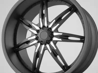 Black Ice Rims 3D model