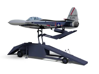 Republic F-84 G15 3D model