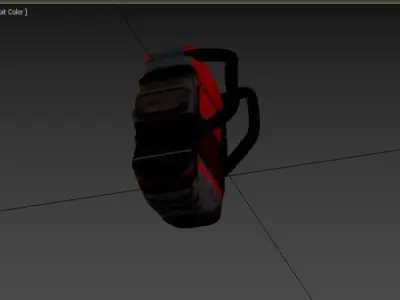 Game-Ready Low Poly Backpack Low-poly 3D model