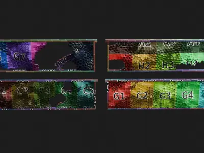 Honeycomb Frames 3D model