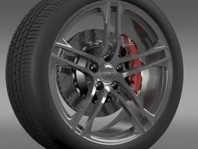 Audi R8 GT wheel 3D model