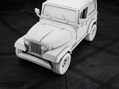 Jeep CJ7 RoZ 3D print model