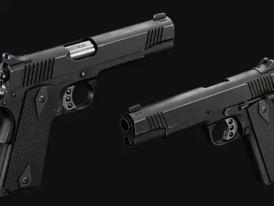 1911 pistols Low-poly 3D model