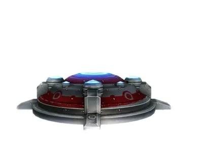 Sci-fi mine 2 low poly Low-poly 3D model