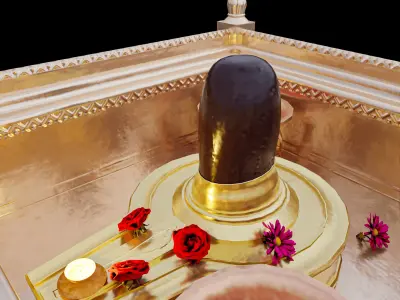 Shiva Lingam Low-poly 3D model