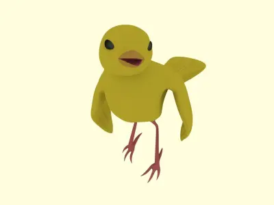 Yellow Bird Canary 3D model