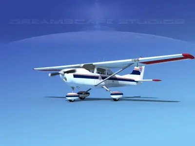 Cessna 172 Skyhawk 1967 V08 3D model