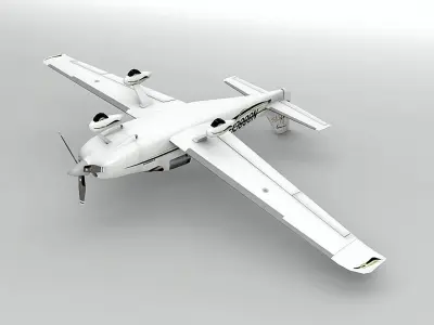 Cirrus SR-22 Aircraft LOW Low-poly 3D model