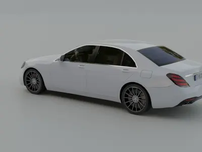 Mercedes-Benz S-Class W222 Free low-poly 3D model