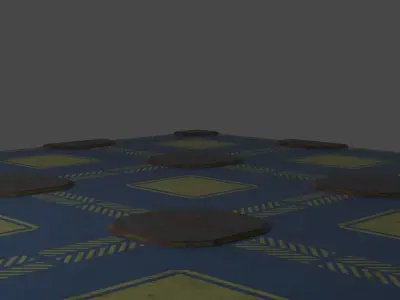 Old Y2J Landing Pad Low-poly 3D model