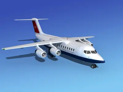 BAe 146-200 Territory Air Transport 3D model