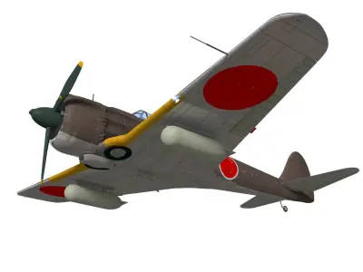 Ki43 Hayabusa type3-otsu 3D model