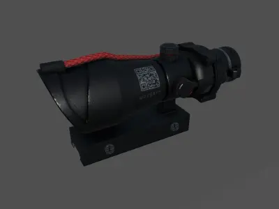 4x scope game ready Low-poly 3D model