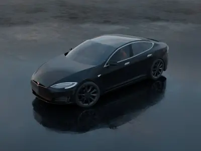 Tesla Model S All Colors High Quality Free 3D model