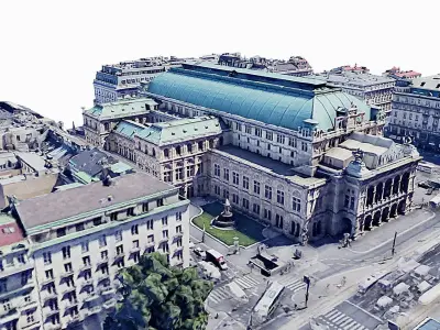 Vienna State Opera Low-poly 3D model