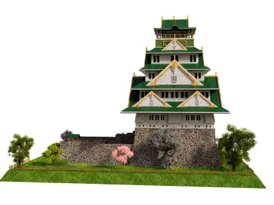 Osaka Castle 3D model